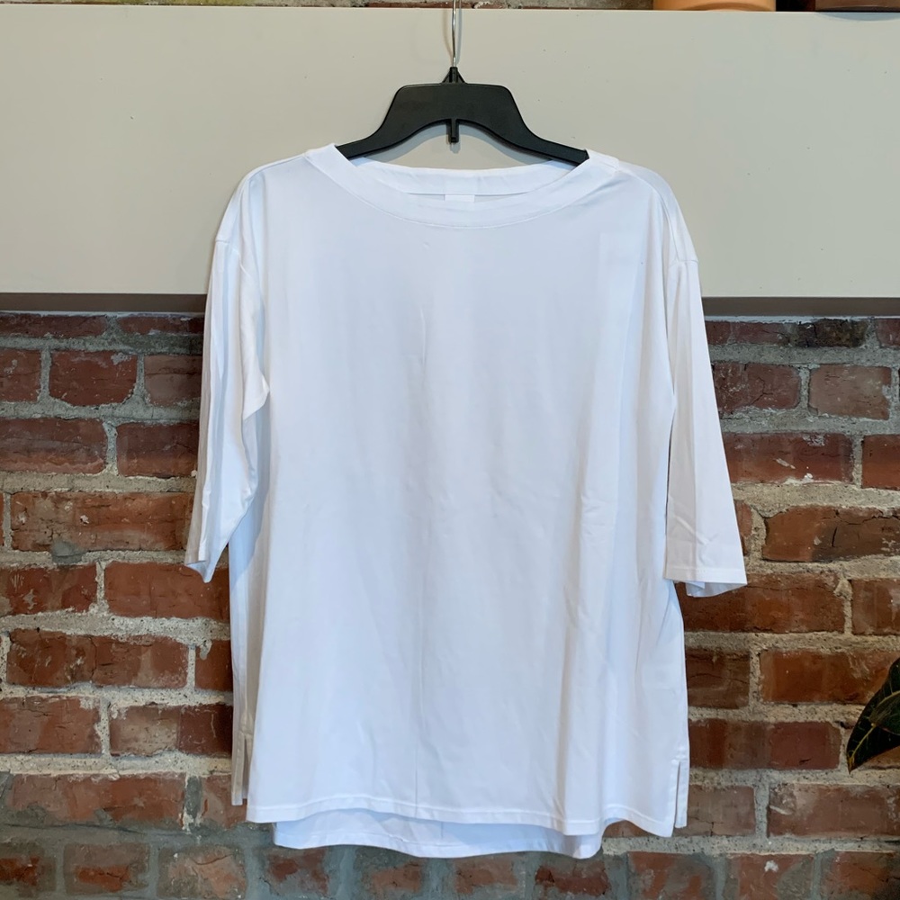 J. Jill Luxe Supima pleat-back tunic | Womens Size Small Petite